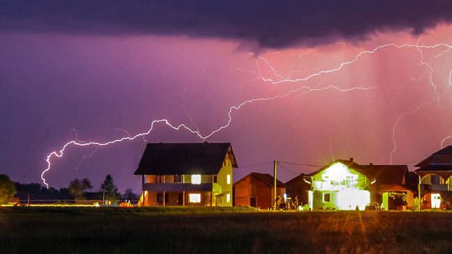 Explain the need of lightning protection for household purposes